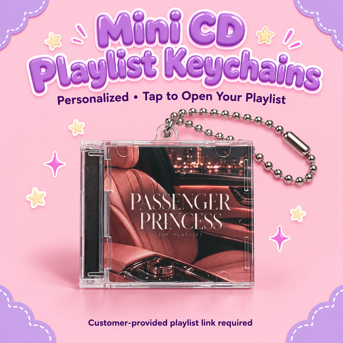 Custom Mini CD Playlist Keychains – Personalized NFC Party Favors