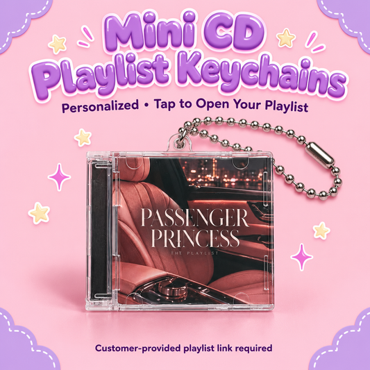 Custom Mini CD Playlist Keychains – Personalized NFC Party Favors