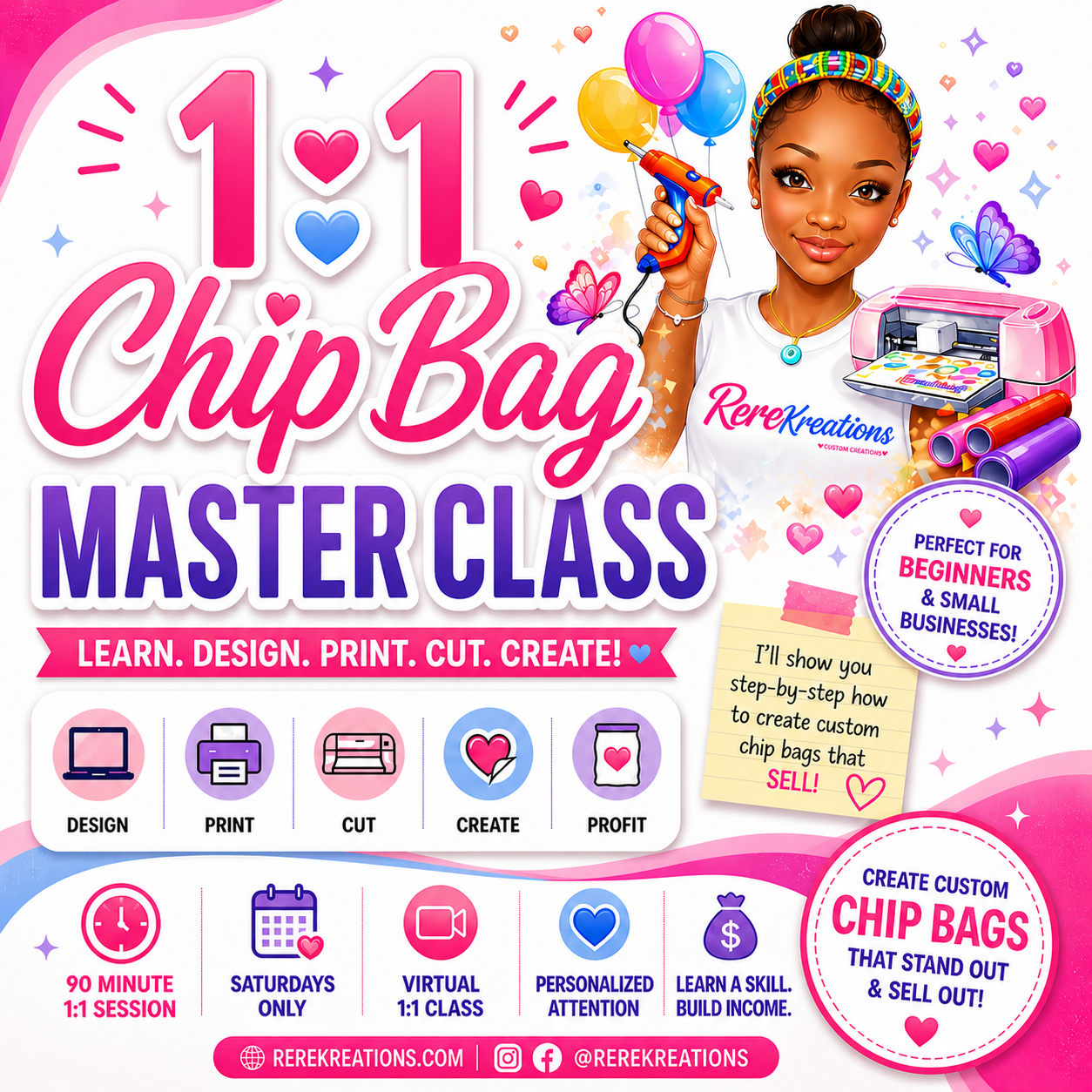 1:1 Chip Bag Master Class (Beginner Friendly)