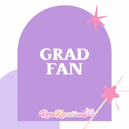 Graduation Fans | Custom Photo Graduation Fans | Personalized Grad Keepsake