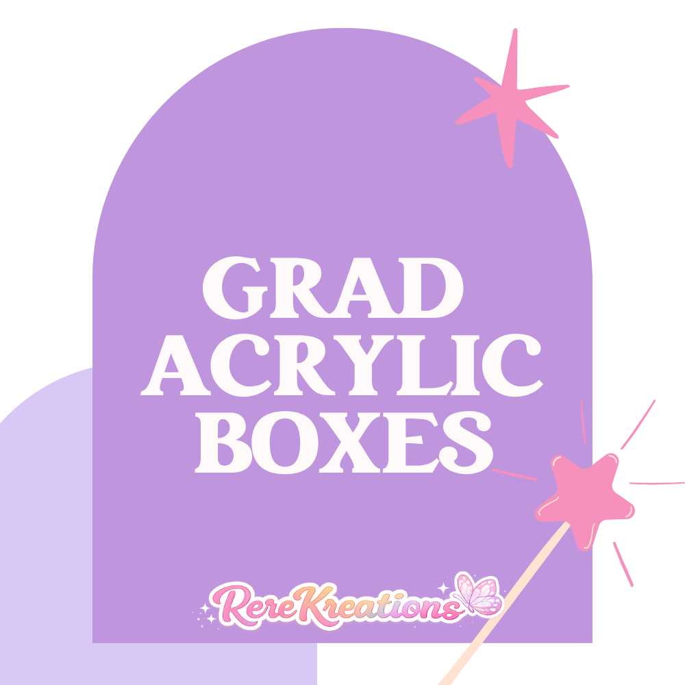 Graduation Acrylic Favor Boxes (Empty) – Personalized Class of 2026