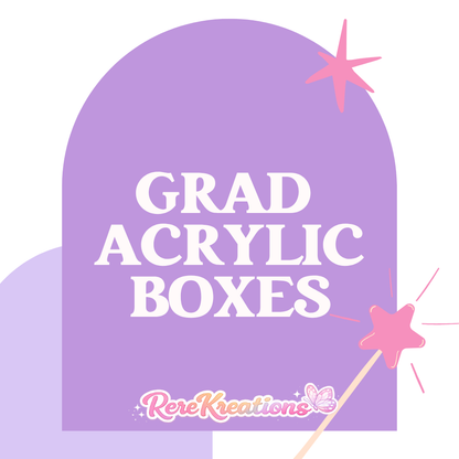 Graduation Acrylic Favor Boxes (Empty) – Personalized Class of 2026